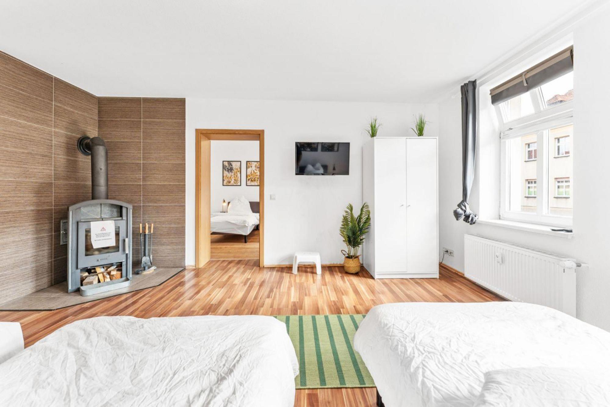 Cosy Apartment With Balcony And Fireplace Juterbog Exterior photo